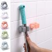 Picture of BROOM HOOK BROOM HOLDER Plastic Mop Holder and Broom Holder Wall Mounted Self Adhesive Broom Stick Holder