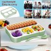 Picture of LUNCH BOX 4 Compartment Lunch Box with Spoon Reusable Food Containers Microwave Freezer Safe Food Containers with Spoon for Adults and Kids