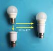 Picture of B22 to E27 Bulb converter Lamp Base Led Bulb Converter Adapter Ceiling Fan Light Bulbs Socket for Bluetooth Smart Bulb converter adapter B22 converter bulb converter holder socket bulb socket to plug converter E27 To B22 converter