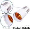 Picture of B22 to E27 Bulb converter Lamp Base Led Bulb Converter Adapter Ceiling Fan Light Bulbs Socket for Bluetooth Smart Bulb converter adapter B22 converter bulb converter holder socket bulb socket to plug converter E27 To B22 converter