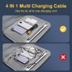 Picture of 4 in 1 Fast Charging Cable Elastic Data Cable Usb 4 in 1 Charging Cable Charging Cable  4 in 1 Multiple USB Fast Charger Cord
