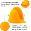 Picture of Silicone Pot Holder Heat Resistant Oven Mitts Glove Cooking Pinch Grips Glove Hand Clip Convenient Pot Holder Kitchen Pot Holder Utensil Tool