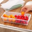 Picture of Fridge Container Food Storage Container with Removable Drain Plate and Lid Fridge Storage Box  Food Storage Container