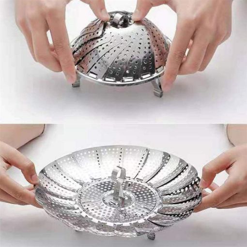 Picture of Folding Vegetable Steamer Basket Stainless Steel Steamer Insert Steamer Basket Stainless Steel