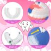 Picture of U Shaped Toothbrush for Kids Manual Whitening Toothbrush Silicone Brush Head