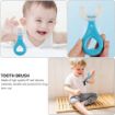 Picture of U Shaped Toothbrush for Kids Manual Whitening Toothbrush Silicone Brush Head
