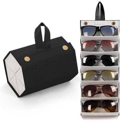 Picture of 6 Slots Sunglasses Organizer Box Sunglasses Box Sunglass Holder GOGGLE box