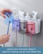 Picture of 4 Cup Toothbrush Holder Plastic Toothbrush Holder Wall Mounted Toothbrush Holders For Bathroom