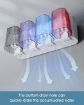 Picture of 4 Cup Toothbrush Holder Plastic Toothbrush Holder Wall Mounted Toothbrush Holders For Bathroom