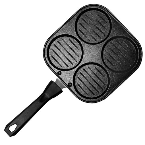 Picture of 4 Cavity Pancake Maker Tawa Aluminum Multi Snack Maker Mini Pan Uttapam Tawa