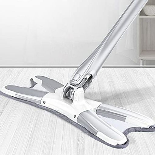 Picture of x type flat mop Easy Self-Wringing Microfiber Flat Floor X Shape mop Reusable Pads 360 Degree Dry Wet Mop for Home Kitchen Laminate Wood Tiles Floor Cleaning bucket mop