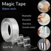 Picture of Double Sided Washable Adhesive Silicon Tape Traceless Tape Adhesives & Sealers Reusable Anti-Slip NanoTape Carpet grip Hi Strength Bond tape Flex Seal Flex Tape Floor Stickers Rubber Under Door Sweep Weather Strips