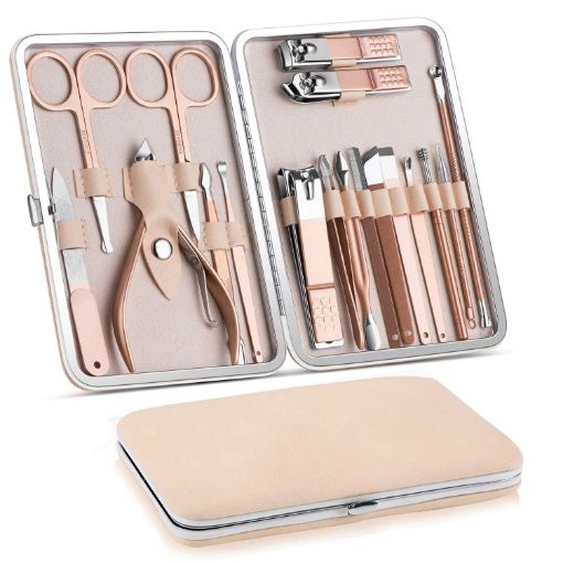 Picture of 18 In 1 Manicure Kit Pedicure Kit Professional Nail Kit For Pedicure & Manicure
