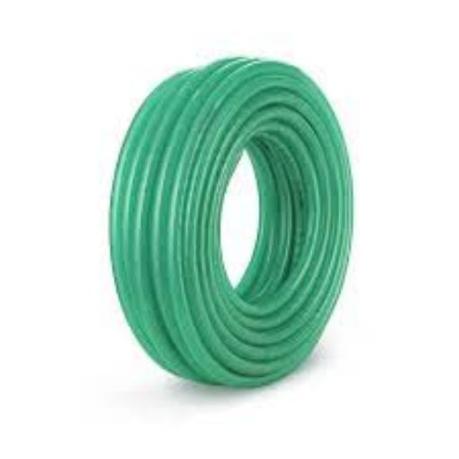 Picture of 10 METER WASHER PIPE Heavy Duty Highly Durable PVC Plain Green Braided Water Hose Pipe