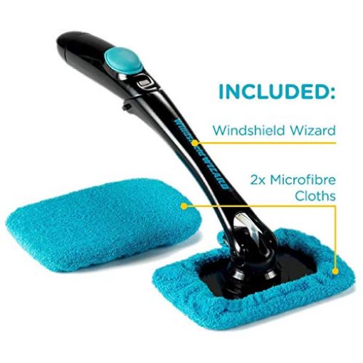 Picture of Cleaning Brush Window Cleaners Brush Glass Wiper Car Window Wizard Washing Tool Household Window Cleaning Tools Kit with Spray for Car and Home use
