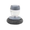 Picture of Plastic Cleaning Brush with Soap Dispenser DISH CLEANING BRUSH Dish Scrubber Cleaning Brush
