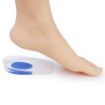 Picture of Silicone Gel Heel Protector Pad 1 Pair Blue Foot Care Gel Silicone Shock Cushion Orthotic Insole Plantar Heel Support Pad