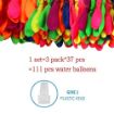 Picture of Automatic Fill and Tie Magic Water Balloons for Holi - Multicolour (Pack of 3 (111 Balloons)   Toys Kids Summer Beach Games Party Supplies