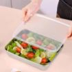 Picture of Stainless Steel Food Tray Stainless Steel Food Tray with Plastic Lid