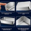 Picture of Stainless Steel Food Tray Stainless Steel Food Tray with Plastic Lid