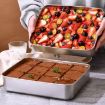Picture of Stainless Steel Food Tray Stainless Steel Food Tray with Plastic Lid