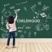 Picture of Green Board Wall Sticker Removable Decal Chalkboard with 5 Chalks for Home School Office College Room Kitchen Kids