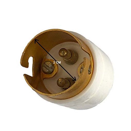 Picture of E14 to B22 Screw Base Socket Lamp Holder Light Bulb Converter Adapter   Screw Base Socket Lamp Holder Light Bulb Converter Adapter