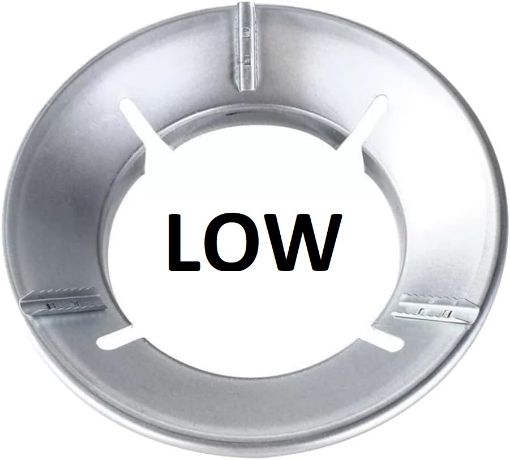 Picture of Low Gas Saver Ring (silver) 1pc Energy Saving Gas Hood Cover Windproof Gather Fire Wok Stand PORTABLE GAS STAND