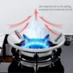 Picture of Low Gas Saver Ring (silver) 1pc Energy Saving Gas Hood Cover Windproof Gather Fire Wok Stand PORTABLE GAS STAND