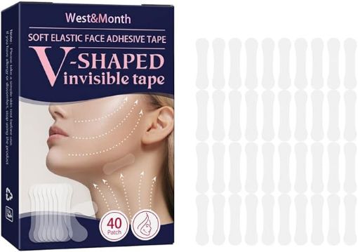 Picture of Face Tape 40 Pieces Invisible Face Tape Face Tape   Face Lifting Strips Face Stickers