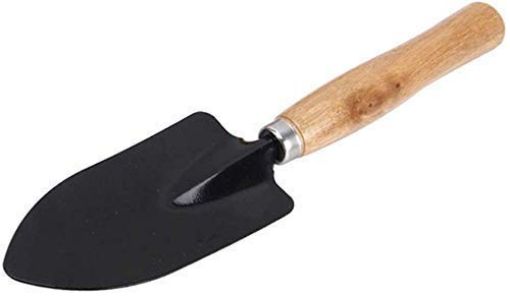 Picture of Gardening Tools kit Hand Cultivator, Small Trowel, Garden Fork  Garden Tool Wooden Handle