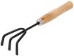 Picture of Gardening Tools kit Hand Cultivator, Small Trowel, Garden Fork  Garden Tool Wooden Handle