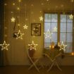 Picture of 10 Star Curtain String Decorative Led Lights with 8 Mode for Diwali Christmas Wedding Party 5+5 STAR LIGHT