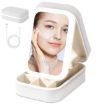 Picture of Small Travel LED Makeup Mirror Case Mirror Case Vanity Mirror Makeup Storage Box