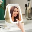 Picture of Small Travel LED Makeup Mirror Case Mirror Case Vanity Mirror Makeup Storage Box