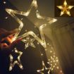 Picture of 10 Star Curtain String Decorative Led Lights with 8 Mode for Diwali Christmas Wedding Party 5+5 STAR LIGHT