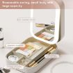 Picture of Small Travel LED Makeup Mirror Case Mirror Case Vanity Mirror Makeup Storage Box