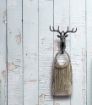 Picture of Deer Head Shape Antique Key Holder  Deer Head Hanging Hook  Self Adhesive Wall Door Hook