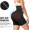 Picture of body shaper black body undergarment High Waisted Tummy Control Shapewear Shorts Seamless Thigh Slimmer Slimming Body Shaper Butts Lift Panties