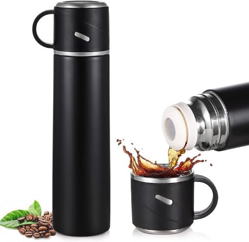 Picture of WATER BOTTL THERMOS BOTTLE Stainless Steel Double Wall Vacuum Insulated Flask 500ml Travel Thermos