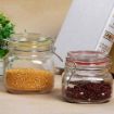 Picture of Swing Cup Clip Clock Jar 500ml storage jar airtight flip lock containers storage containers storage containers glass storage containers glass airtight home decor items air tight jar glass unique jars and containers