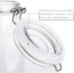 Picture of Swing Cup Clip Clock Jar 500ml storage jar airtight flip lock containers storage containers storage containers glass storage containers glass airtight home decor items air tight jar glass unique jars and containers