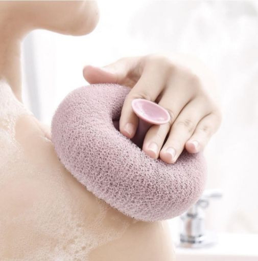 Picture of BODY SCRUBBER KUCHO KUCO MEL KADHAVA Suction Cup Super Soft Bath Sponge  Bath Sponge Cleaning Brush