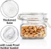 Picture of Swing Cup Clip Clock Jar 500ml storage jar airtight flip lock containers storage containers storage containers glass storage containers glass airtight home decor items air tight jar glass unique jars and containers