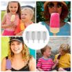 Picture of Silicone 4 Cavity Popsicle Mould with 100 Wooden Sticks  Cakesicle Moulds Silicon  Easy Ice Cream Bar Mould  Chocolate Candy Mould  Silicone Ice Pop Kulfi Mold