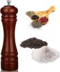 Picture of Wooden Pepper Grinder Mill Manual Salt Grinders Fine Grinding Traditional Wooden Salt & Pepper Grinder