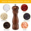 Picture of Wooden Pepper Grinder Mill Manual Salt Grinders Fine Grinding Traditional Wooden Salt & Pepper Grinder