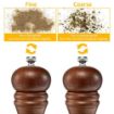 Picture of Wooden Pepper Grinder Mill Manual Salt Grinders Fine Grinding Traditional Wooden Salt & Pepper Grinder
