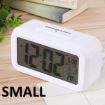 Picture of Small White Digital Clock Digital Alarm Clock Battery Operated Smart Table Alarm Clock   Desk Small Digital Alarm Clock Alarm Clock with Automatic Sensor