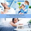 Picture of Small White Digital Clock Digital Alarm Clock Battery Operated Smart Table Alarm Clock   Desk Small Digital Alarm Clock Alarm Clock with Automatic Sensor